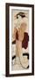 Singing Girl with a Mirror-Katsukawa Shunsen-Framed Giclee Print