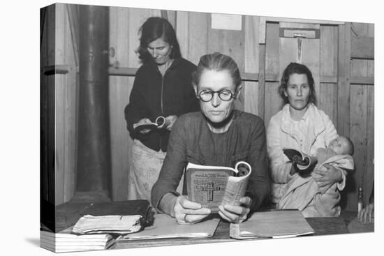 Singing Hymns-Dorothea Lange-Stretched Canvas