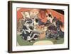 Singing Kimono Cats with Shamisen-Daisuke Yamashina-Framed Art Print