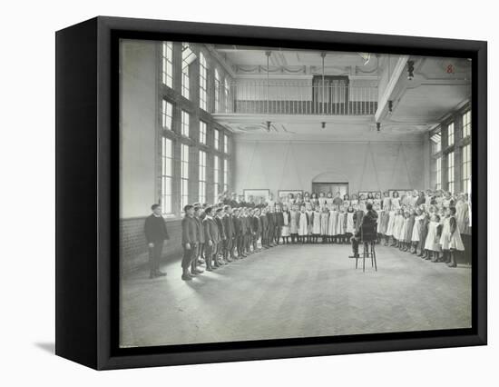 Singing Lesson, Jews Free School, Stepney, London, 1908-null-Framed Stretched Canvas