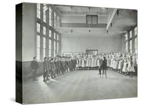 Singing Lesson, Jews Free School, Stepney, London, 1908-null-Stretched Canvas