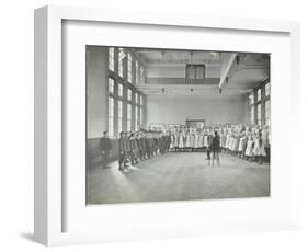 Singing Lesson, Jews Free School, Stepney, London, 1908-null-Framed Photographic Print