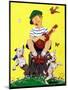 Singing on a Stump - Child Life-John Gee-Mounted Giclee Print