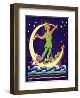 Singing on the Moon - Child Life-Lawson Fenerty-Framed Giclee Print