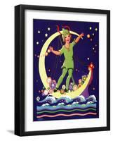 Singing on the Moon - Child Life-Lawson Fenerty-Framed Giclee Print