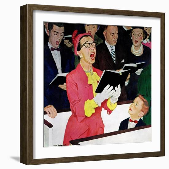 "Singing Praise", March 7, 1959-Richard Sargent-Framed Giclee Print