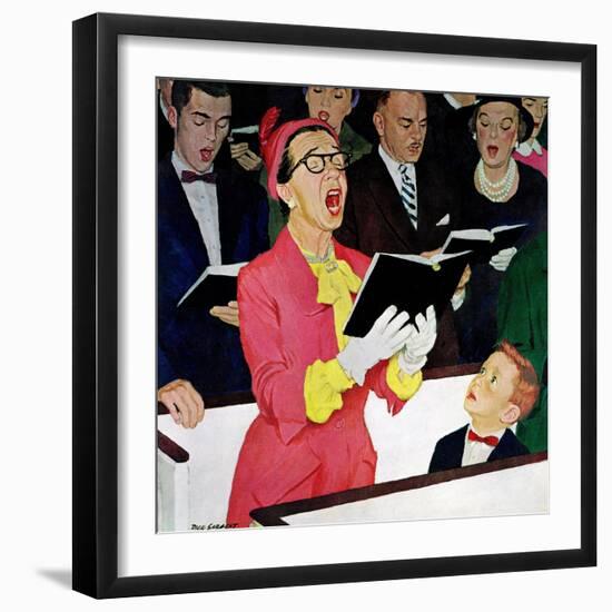 "Singing Praise", March 7, 1959-Richard Sargent-Framed Giclee Print