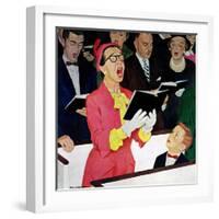 "Singing Praise", March 7, 1959-Richard Sargent-Framed Giclee Print