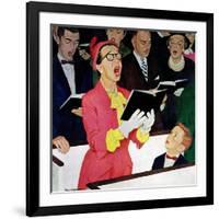 "Singing Praise", March 7, 1959-Richard Sargent-Framed Giclee Print