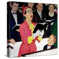 "Singing Praise", March 7, 1959-Richard Sargent-Stretched Canvas