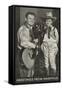 Singing Radio Cowboy with Daughter, Greetings from Nashville-null-Framed Stretched Canvas