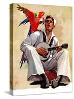 "Singing Sailor and Parrot,"October 16, 1937-John E. Sheridan-Stretched Canvas