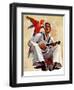 "Singing Sailor and Parrot,"October 16, 1937-John E. Sheridan-Framed Giclee Print