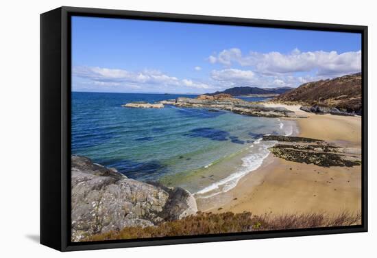 Singing Sands, Beach, Kentra, Ardnamurchan Peninsula, Lochaber, Highlands, Scotland, United Kingdom-Gary Cook-Framed Stretched Canvas