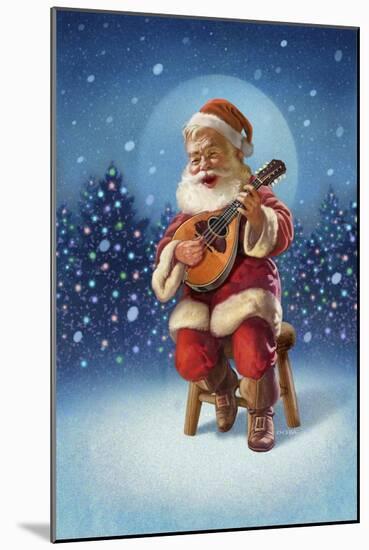 Singing Santa I-Dan Craig-Mounted Giclee Print
