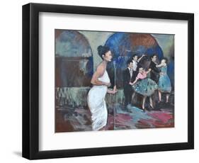 SINGING THE BLUES-ALLAYN STEVENS-Framed Art Print