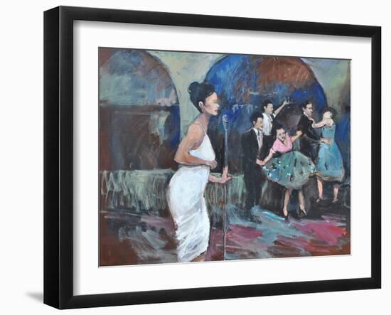 SINGING THE BLUES-ALLAYN STEVENS-Framed Art Print