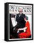 "Singing the Old Oaken Bucket," Country Gentleman Cover, February 17, 1923-J.F. Kernan-Framed Stretched Canvas