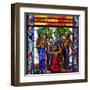 Singing Windows Stained Glass, Designed By J&R Lamb, University Chapel Tuskegee University, Alabama-Carol Highsmith-Framed Art Print