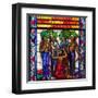 Singing Windows Stained Glass, Designed By J&R Lamb, University Chapel Tuskegee University, Alabama-Carol Highsmith-Framed Art Print