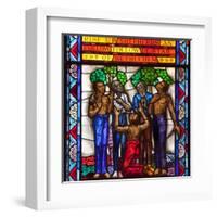 Singing Windows Stained Glass, Designed By J&R Lamb, University Chapel Tuskegee University, Alabama-Carol Highsmith-Framed Art Print