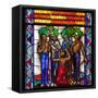 Singing Windows Stained Glass, Designed By J&R Lamb, University Chapel Tuskegee University, Alabama-Carol Highsmith-Framed Stretched Canvas