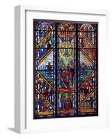 Singing Windows Stained Glass, Designed By J&R Lamb, University Chapel Tuskegee University, Alabama-Carol Highsmith-Framed Art Print