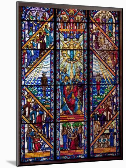 Singing Windows Stained Glass, Designed By J&R Lamb, University Chapel Tuskegee University, Alabama-Carol Highsmith-Mounted Art Print