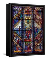 Singing Windows Stained Glass, Designed By J&R Lamb, University Chapel Tuskegee University, Alabama-Carol Highsmith-Framed Stretched Canvas