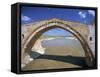 Single Arch of the Malabadi Bridge across the Batman River, Kurdistan Area of Anatolia, Turkey-Woolfitt Adam-Framed Stretched Canvas