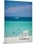 Single Beach Chair Miami Beach Fl-null-Mounted Photographic Print