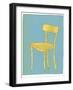 Single Blond Chair Looking for Home-Jan Weiss-Framed Art Print