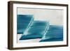 Single Blue Stroke-null-Framed Art Print