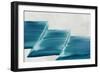 Single Blue Stroke-null-Framed Art Print