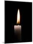 Single Candle Flame-Charles Bowman-Mounted Photographic Print