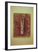 Single Clothes Peg-Den Reader-Framed Photographic Print