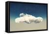 Single Cloud at Sky Stars-Aleksey Tugolukov-Framed Stretched Canvas