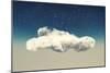 Single Cloud at Sky Stars-Aleksey Tugolukov-Mounted Art Print