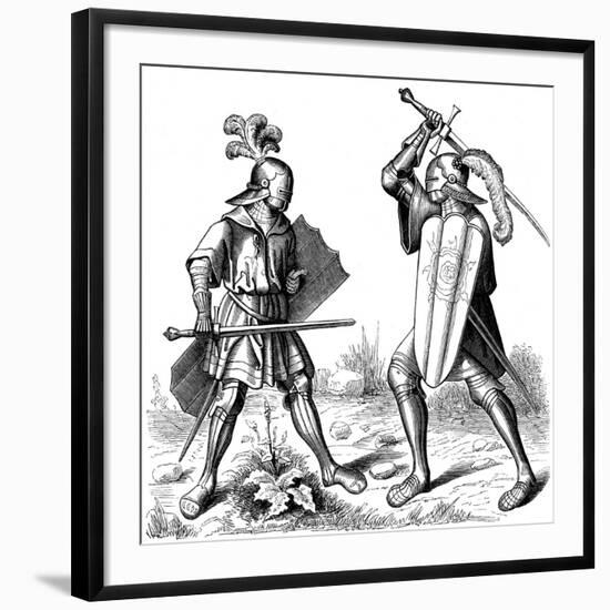 Single Combat, 15th Century-Burgmayer-Framed Giclee Print