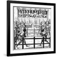 Single Combat, 15th Century-null-Framed Giclee Print