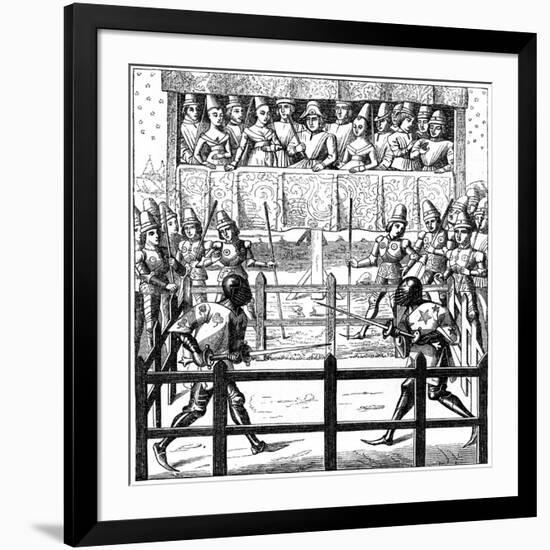 Single Combat, 15th Century-null-Framed Giclee Print