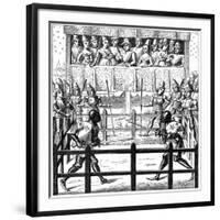 Single Combat, 15th Century-null-Framed Giclee Print