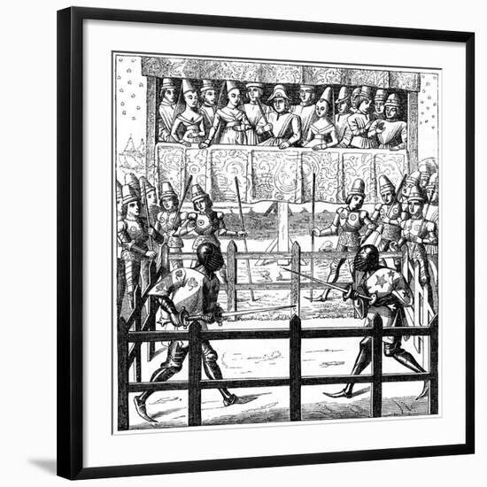 Single Combat, 15th Century-null-Framed Giclee Print