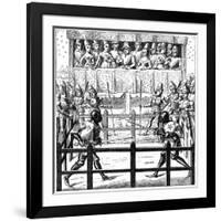 Single Combat, 15th Century-null-Framed Giclee Print