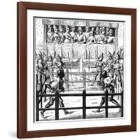 Single Combat, 15th Century-null-Framed Giclee Print