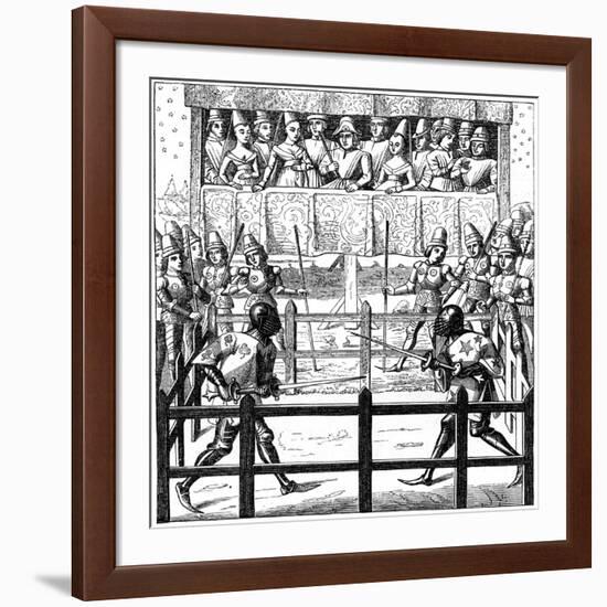 Single Combat, 15th Century-null-Framed Giclee Print