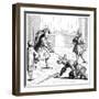 Single Combat Between Maximilien and a German Knight, 15th Century-Burgmayer-Framed Giclee Print