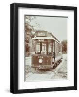 Single-Decker Electric Tram, 1907-null-Framed Premium Photographic Print