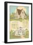 Single-Family Home, Rendering and Floor Plan-null-Framed Art Print