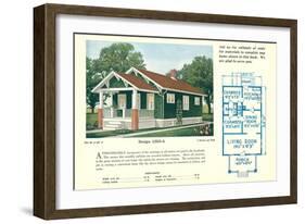 Single-Family Home, Rendering and Floor Plans-null-Framed Art Print